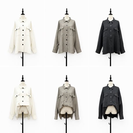 【siro de labonte】shirt jacket （herringbone）