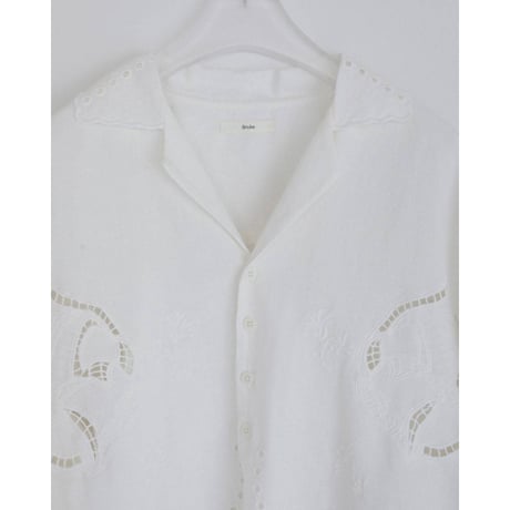 【anuke】Cutwork Opencollar Shirts　※納期　3月上旬〜4月上旬