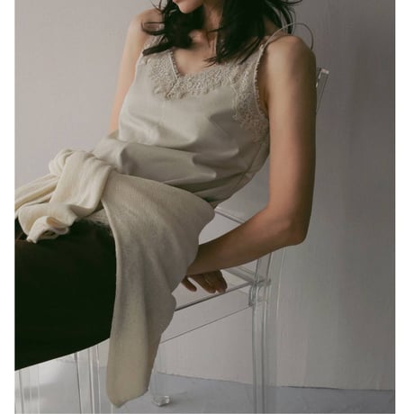 【anuke】Cottonlinen Loose Knit　※納期3月上旬～4月上旬