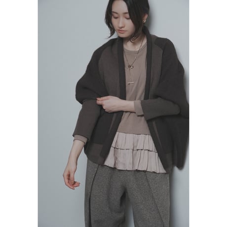 【CYAN TOKYO】シャギードルマンリブカーデ
