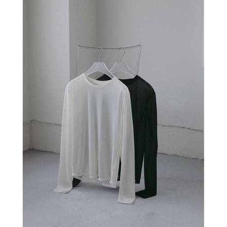【anuke】Slit Chiffon Tops