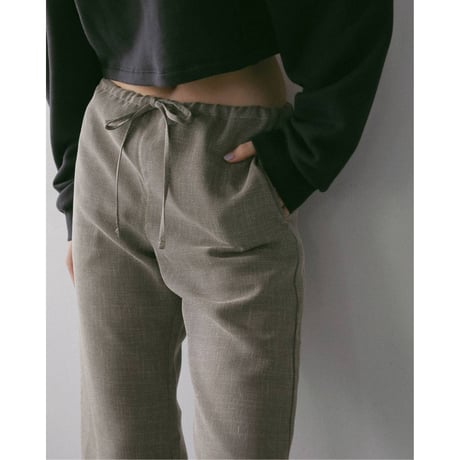 【anuke】Tweed Mesh Capripants　※納期3月下旬～4月下旬