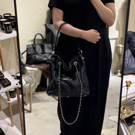 【M.U.L.】DRAPE CHAIN ONE HANDL BAG MUL174-284 ※納期27.3月～8月