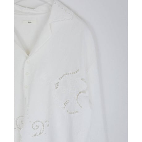 【anuke】Cutwork Opencollar Shirts　※納期　3月上旬〜4月上旬