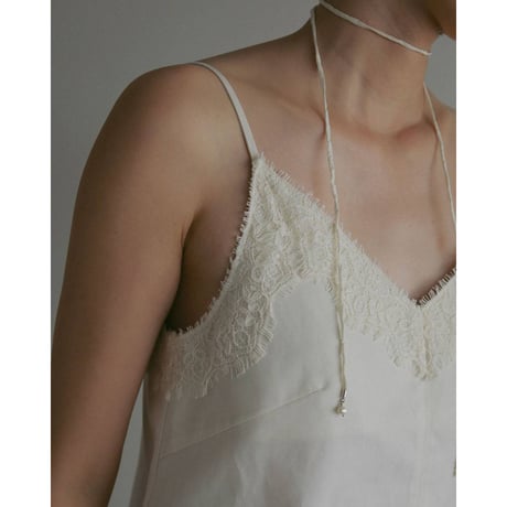 【anuke】Twill Lace Camisole　※納期3月下旬～4月下旬