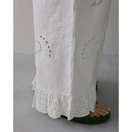 【anuke】Cutwork Lace Pants　※納期3月上旬〜4月上旬