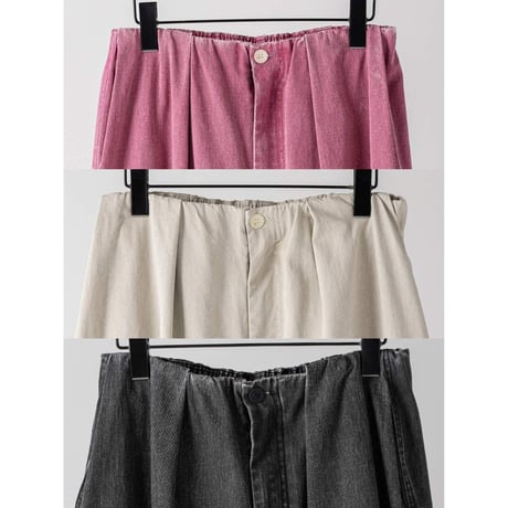 【YENN】BOX TUCK PEG PANT