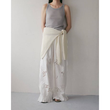 【anuke】Cutwork Lace Pants　※納期3月上旬〜4月上旬
