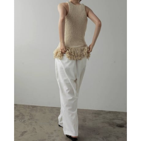 【anuke】Linen Rough Pants　※納期5月上旬〜6月上旬