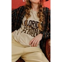 【LE MELANGE】フロッキーロゴ6分袖Tee