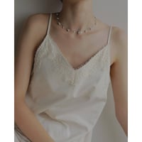 【anuke】Twill Lace Camisole　※納期3月下旬～4月下旬