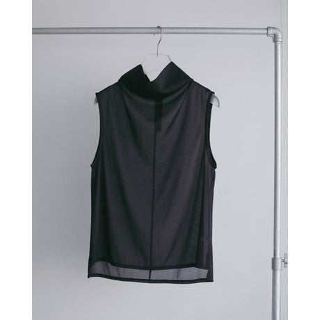 【anuke】Sleeveless Chiffon Tops　※納期4月中旬〜5月中旬