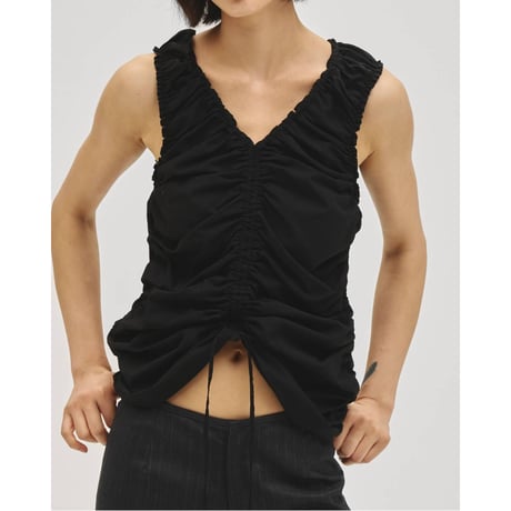 【TODAYFUL】Sheer Gather Tanktop　※納期5月上旬～6月上旬
