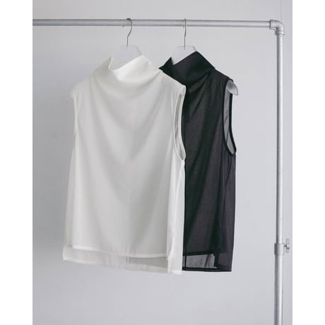 【anuke】Sleeveless Chiffon Tops　※納期4月中旬〜5月中旬