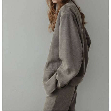 【anuke】Tweed Mesh Jacket　※納期3月上旬～4月上旬