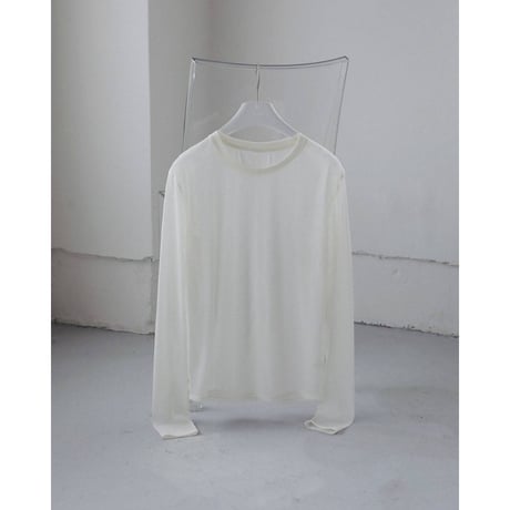 【anuke】Slit Chiffon Tops
