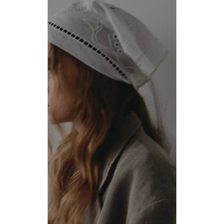 【anuke】Cutwork Scarf　※納期3月中旬〜4月中旬