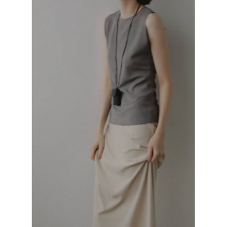 【anuke】Sleeveless Georgette Tanktop　※納期　4月上旬～5月上旬