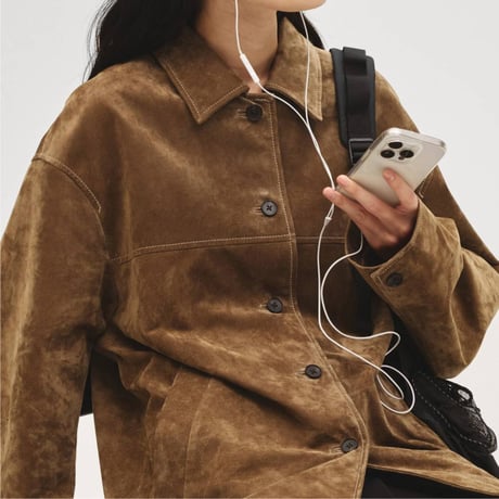 【TODAYFUL】Suede Soutiencollar Jacket　※納期2月上旬～3月上旬