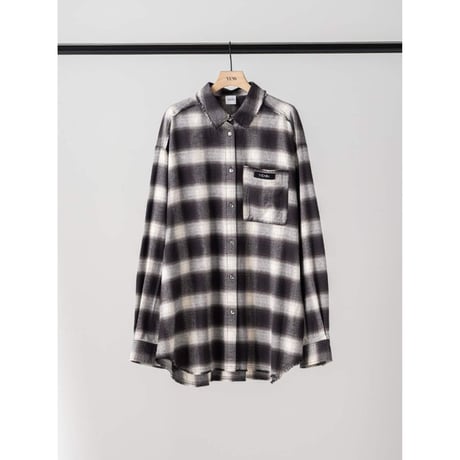 【YENN】WASHED PLAID SHIRT