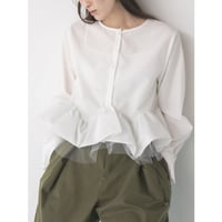 【Mewl】TULLE PEPLUM BL