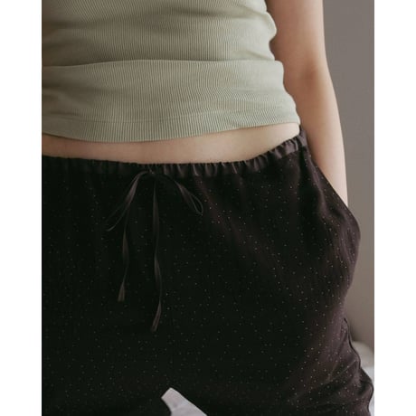 【anuke】Dotjacquard Rough Pants　※納期4月中旬～5月中旬