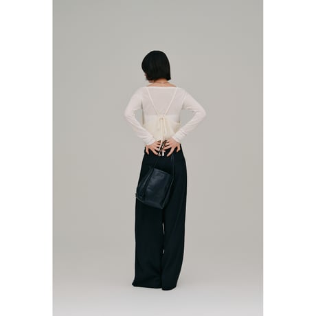 【Hella】ramie knit bustier　※納期4月下旬～5月下旬