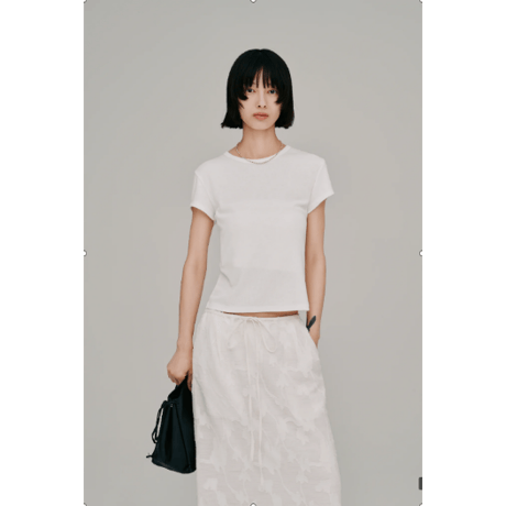 【Hella】flower jacquard skirt　※納期5月下旬～6月下旬