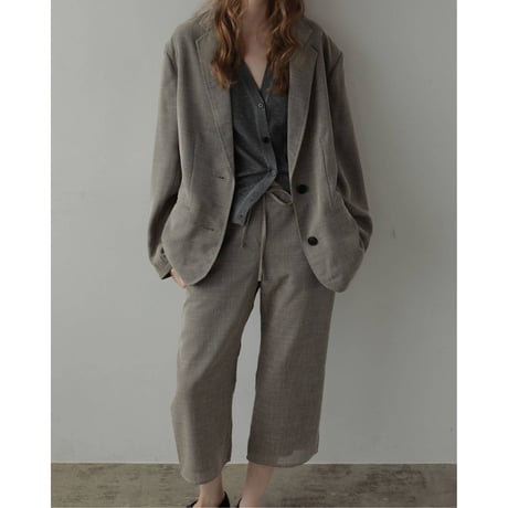【anuke】Tweed Mesh Capripants　※納期3月下旬～4月下旬
