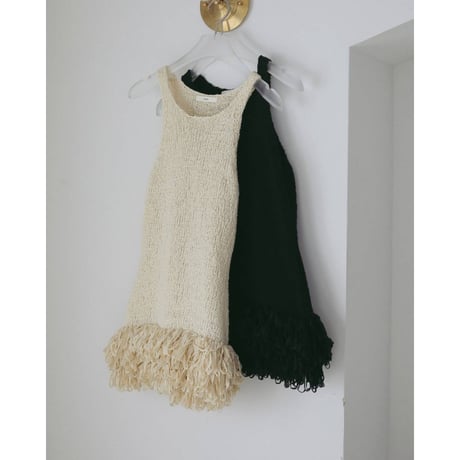 【anuke】Americansleeve Fringe Tops　※納期5月中旬〜6月中旬