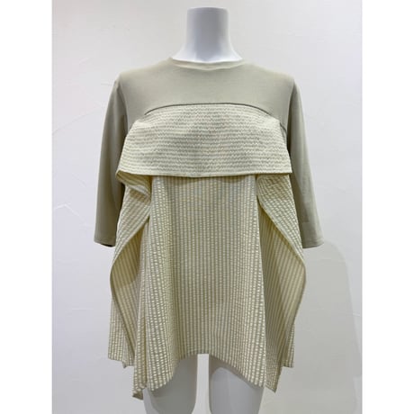 【CYAN TOKYO】サッカーストライプコンビTOPS