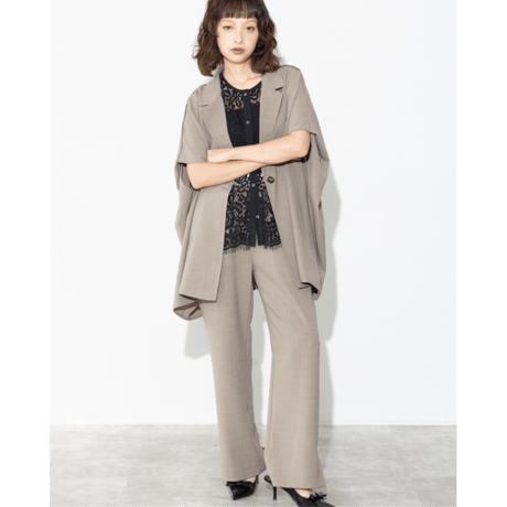 【ＭARGAUX VINTAGE】総レースノースリーブベスト　※納期3月下旬〜4月下旬