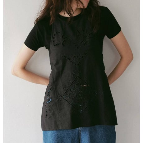 【anuke】Cutwork Lace Apron　※納期3月中旬〜4月中旬