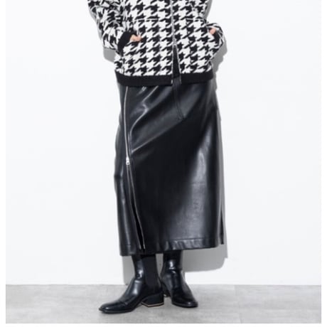 【MARGAUX VINTAGE】レザーラップスカート