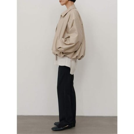 【YENN】LEATHER LIKE BLOUSON