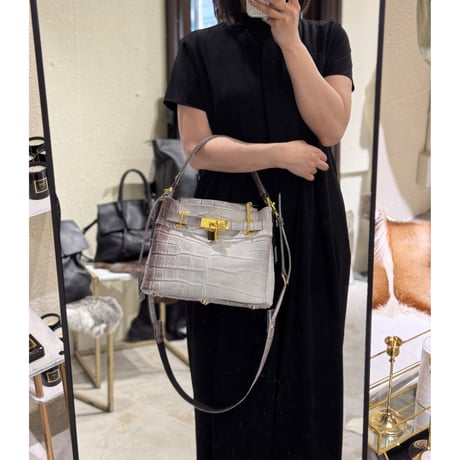 【M.U.L.】ONE HANDLE 2WAY TOTE S MUL224-287B ※納期27.3月～8月