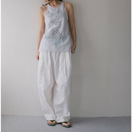 【anuke】Cutwork Lace Apron　※納期3月中旬〜4月中旬