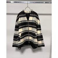 【MARGAUX VINTAGE】シャギージップコート　チェック