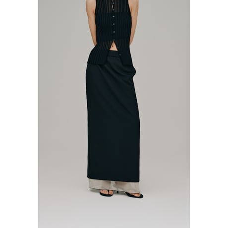 【Hella】layered tight skirt　※納期3月下旬～4月下旬