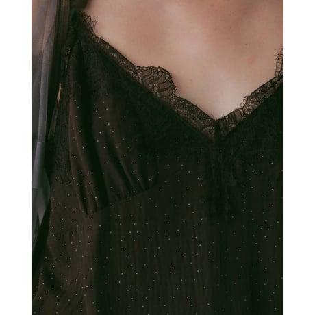【anuke】Dot Jacquard Combinaison　※納期4月中旬～5月中旬