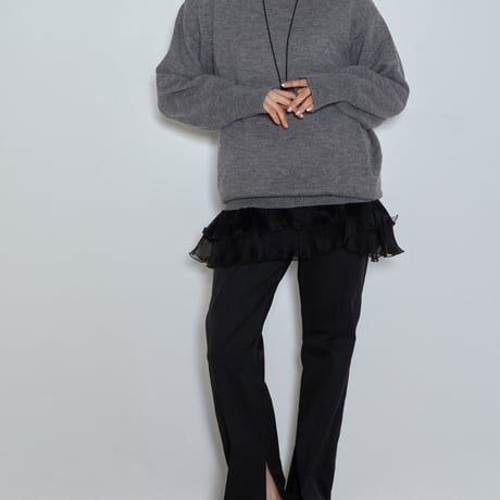 【CHIGNON】ﾜｲﾄﾞﾘﾌﾞﾍﾑﾛﾝｸﾞﾆｯﾄPO