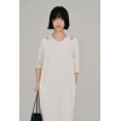 【Hella】layered half sleeve dress　※納期4月下旬～5月下旬