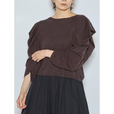 【CHIGNON】ﾀｯｸﾄﾞﾚｰﾌﾟｽﾘｰﾌﾞﾆｯﾄ