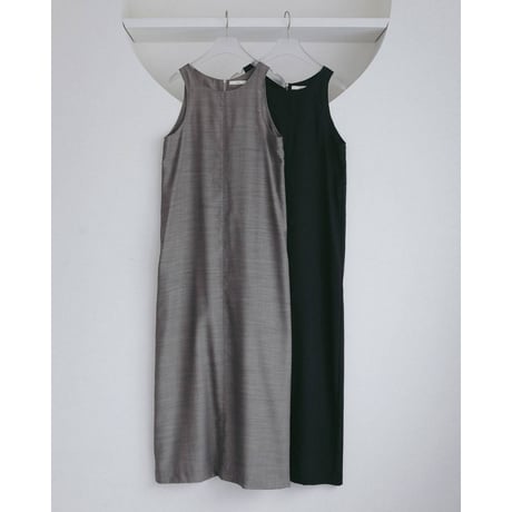 【anuke】Woolchambray Sleeveless Onepiece　※納期4月中旬～5月中旬