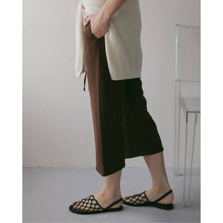【anuke】Back Satin Capripants　※納期3月下旬～4月下旬