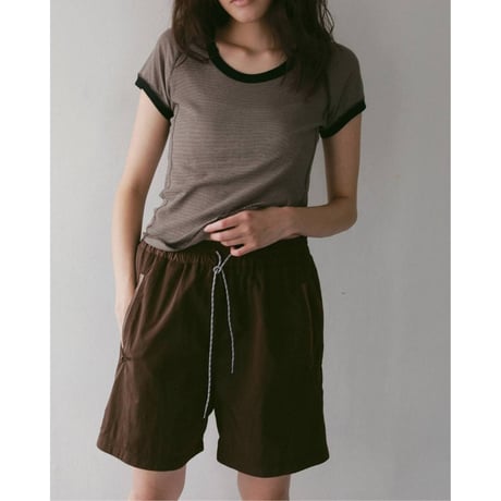 【anuke】Nylon Half Pants　※納期5月上旬～6月上旬