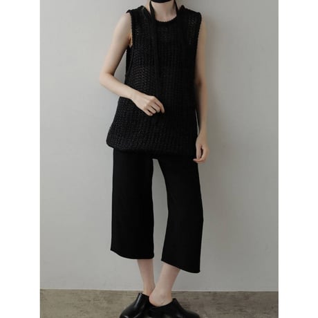 【anuke】Paperyarn Knit Vest　※納期4月中旬～5月中旬