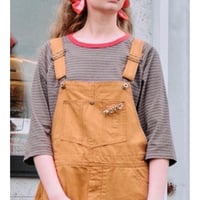 【LE MELANGE】マルチボーダー7分袖ラグランTee