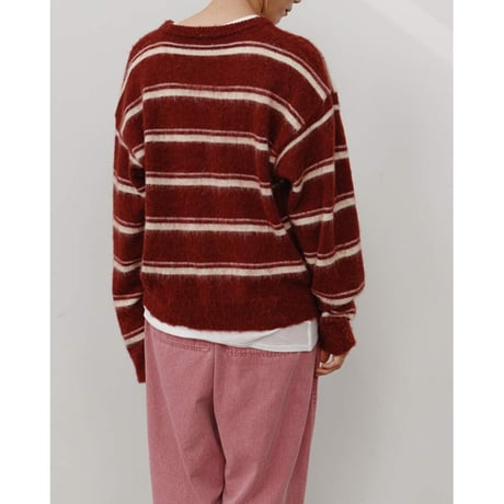 【YENN】MULTI STRIPE KNIT PO