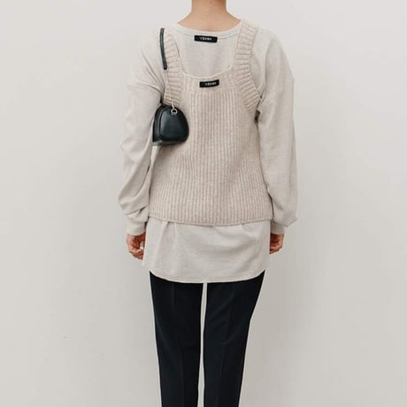 【YENN】CHUNKY KNIT VEST